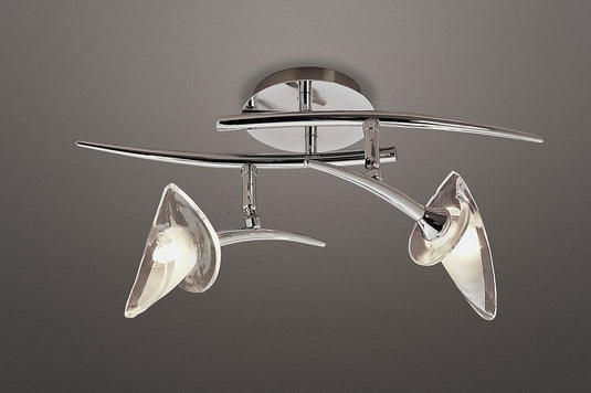 Mantra M0316 Flavia Spot 2 Light G9 With Adjustable Heads, Polished Chrome