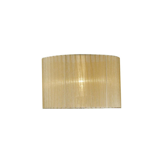 Diyas ILS31720 Florence Round Organza Shade Soft Bronze 360mm x 230mm, Suitable For Table Lamp - 38687