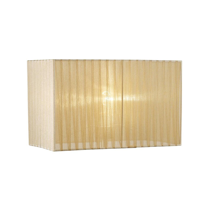 Diyas ILS31723 Florence Rectangle Organza Shade, 400x210x260mm, Soft Bronze, For Floor Lamp - 38690