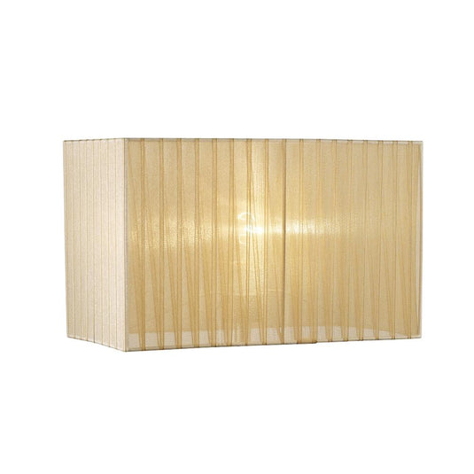 Diyas ILS31723 Florence Rectangle Organza Shade, 400x210x260mm, Soft Bronze, For Floor Lamp - 38690