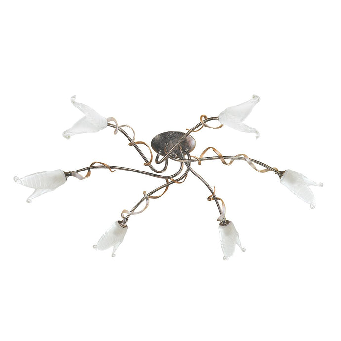 Elstead Lighting FLY6-SF-BRZ-ANT Fly 6 Light Semi-Flush