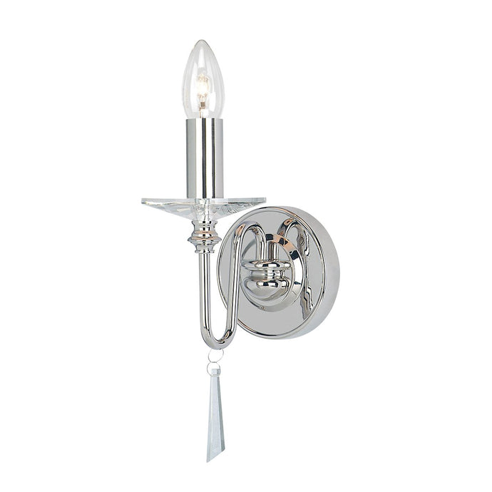 Elstead Lighting FP1-POL-NICKEL Finsbury Park 1 Light Wall Light - Polished Nickel