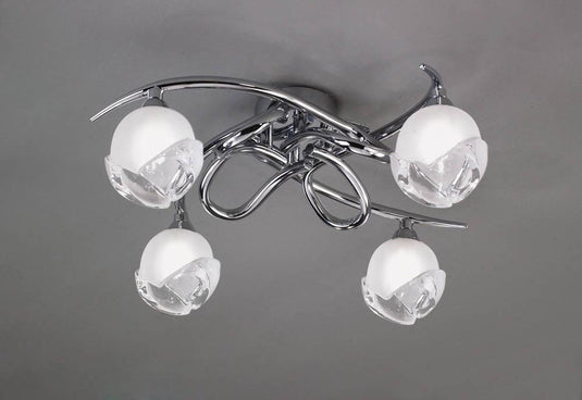 Mantra M0807 Fragma Ceiling 4 Light G9, Polished Chrome