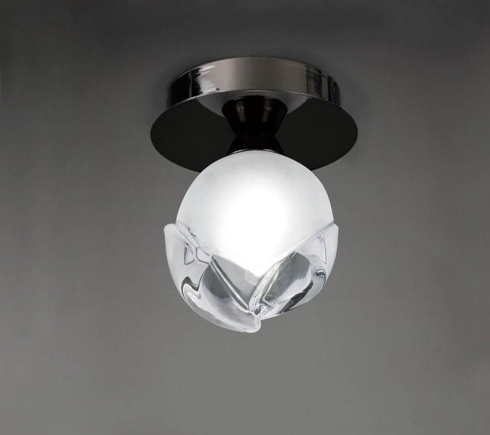 Mantra M0812BC Fragma Ceiling 1 Light G9, Black Chrome