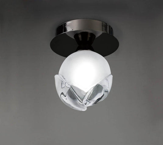 Mantra M0812BC Fragma Ceiling 1 Light G9, Black Chrome