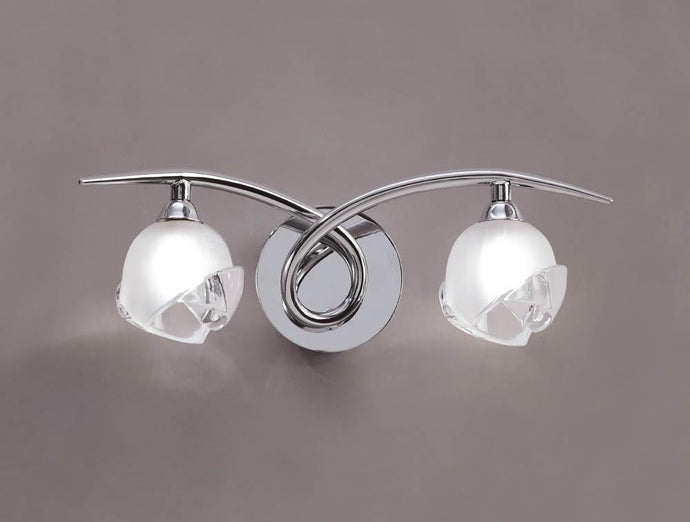 Mantra M0817/S Fragma Wall Lamp Switched 2 Light G9, Polished Chrome