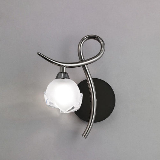 Mantra M0818BC/L/S Fragma Wall Lamp Left Switched 1 Light G9, Black Chrome