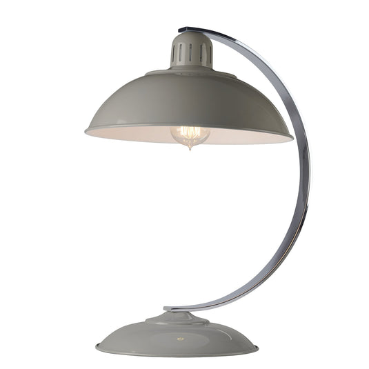 Elstead Lighting FRANKLIN-GREY Franklin 1 Light Desk Lamp - Grey