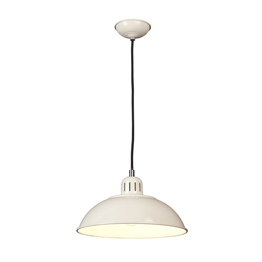 Elstead Lighting  FRANKLIN-P-CR Franklin 1 Light Pendant - Cream