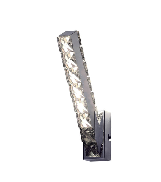 Diyas IL80031 Galaxy Vertical Wall Lamp 3W LED 4000K Polished Chrome/Crystal - 38561