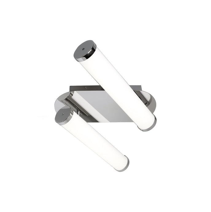 C-Lighting Gemini Ceiling Lamp, 2 x 9W LED, 4000K, 1153lm, IP44, Polished Chrome, 3yrs Warranty - 28628