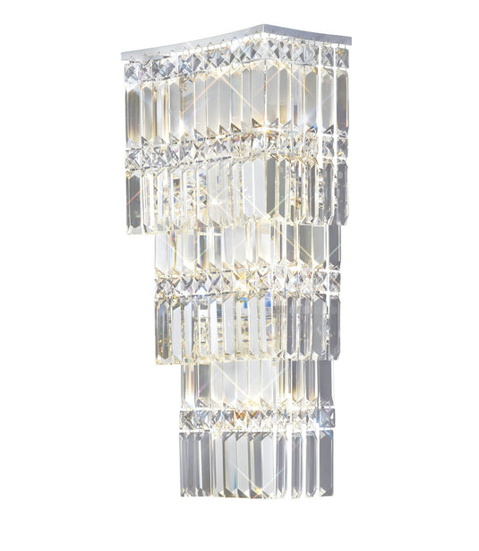 Diyas IL30640 Gianni Wall Lamp 4 Light Polished Chrome/Crystal - 38102