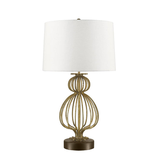 Gilded Nola GN-LAFITTE-TL-GD Lafitte 1 Light Table Lamp  - Distressed Gold