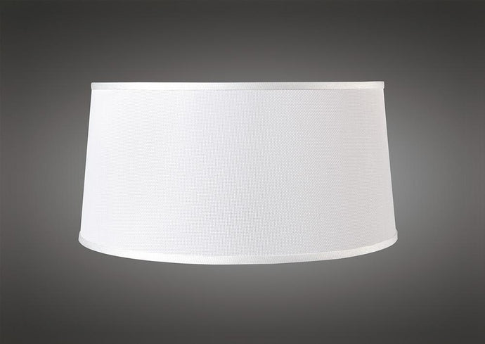 Mantra M5302 Habana White Round Shade 410/450mm x 215mm, Suitable for Pendant Lights