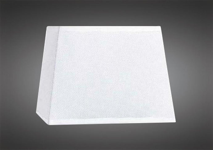 Mantra M5324 Habana White Square Shade 240/240x 165mm, Suitable for Table Lamps