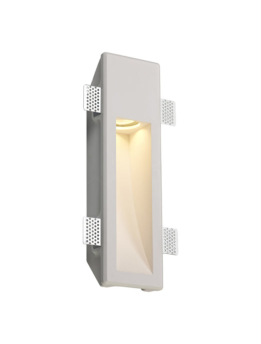 C-Lighting Had Medium Recessed Wall Lamp, 1 x GU10, White Paintable Gypsum, Cut Out: L:353mmxW:103mm - 28762