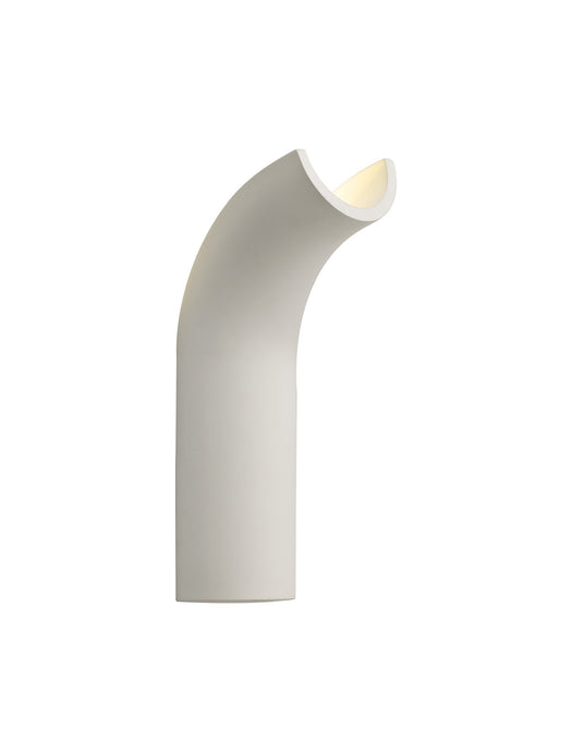 C-Lighting Had Uplighter Wall Lamp, 1 x 4.5W LED, 3000K, 275lm, White Paintable Gypsum, 3yrs Warranty - 28764