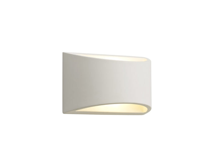 C-Lighting Had Rectangular Wall Lamp, 1 x G9, White Paintable Gypsum - 28765