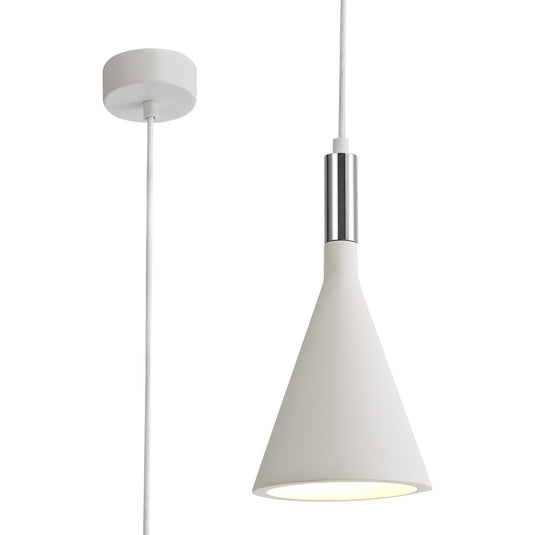 C-Lighting Had Pendant, 1 x E27, White Paintable Gypsum - 28766