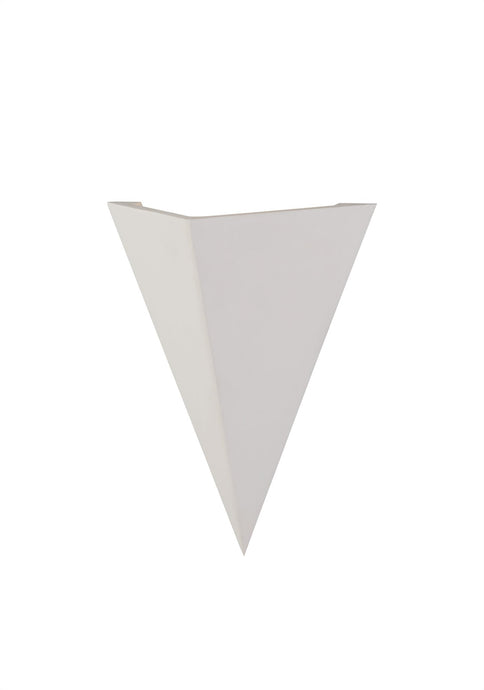 C-Lighting Had Triangle Wall Lamp, 1 x G9, White Paintable Gypsum - 29143