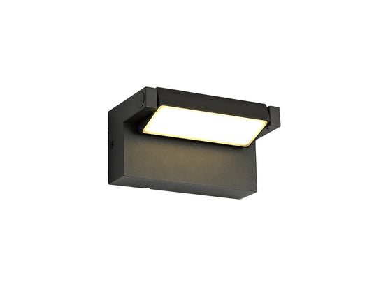 C-Lighting Halstead Wall Lamp Adjustable, 1 x 10W LED, 3000K, 720lm, IP54, Graphite Black, 3yrs Warranty - 28774