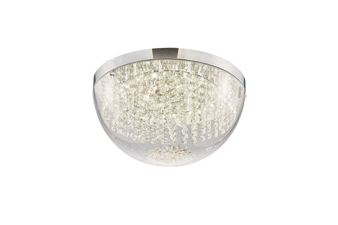 Diyas IL80013 Harper Large Ceiling 21W 1600lm LED 4000K Polished Chrome/Crystal - 38556