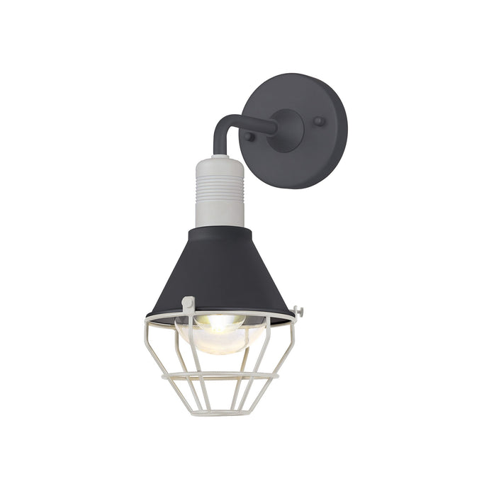 C-Lighting Hawkhurst Wall Lamp, 1 Light E27, IP65, Anthracite/Matt White, 2yrs Warranty - 29272