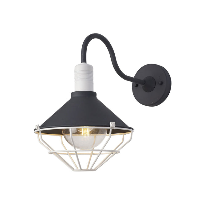C-Lighting Hawkhurst Wall Lamp, 1 Light E27, IP65, Anthracite/Matt White, 2yrs Warranty - 29275