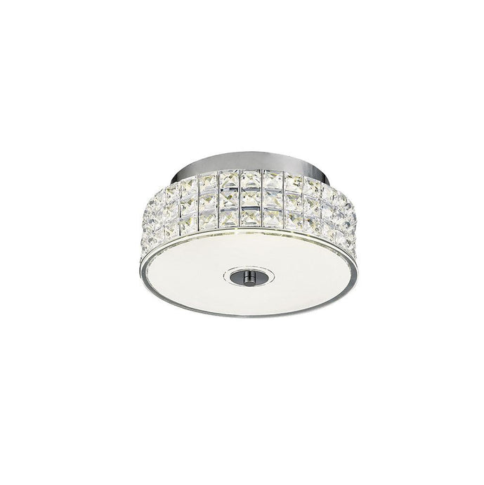 Diyas IL80020 Hawthorne Round Ceiling 18W 1050lm LED 4000K Polished Chrome/Crystal - 38557