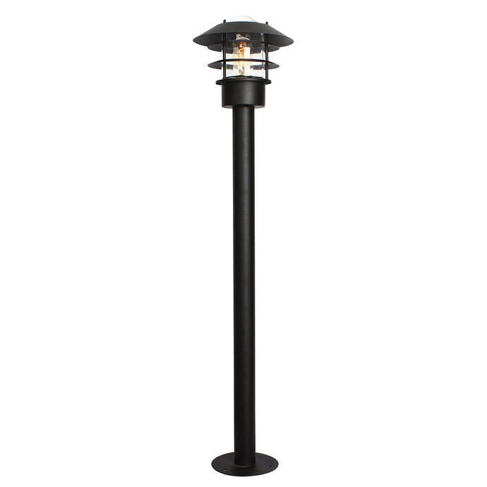 Elstead Lighting HELSINGOR-BOL-BK Helsingor 1 Light Bollard Lantern - Black