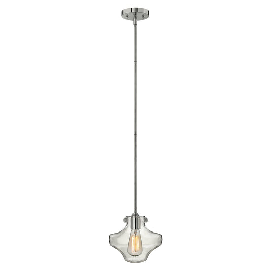 Hinkley HK-CONGRESS-P-B-CM Congress 1 Light Clear Glass Pendant - Chrome