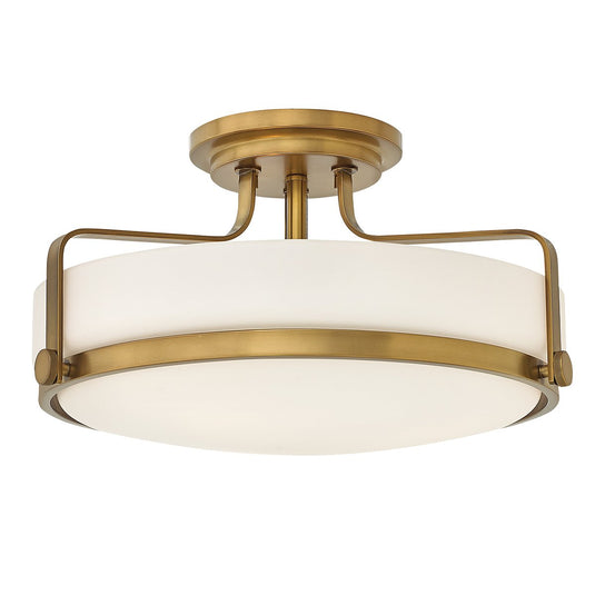 Hinkley HK-HARPER-SFM-HB Harper Medium Semi Flush - Heritage Brass