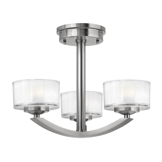 Hinkley HK-MERIDIAN-SF Meridian 3 Light Semi-Flush