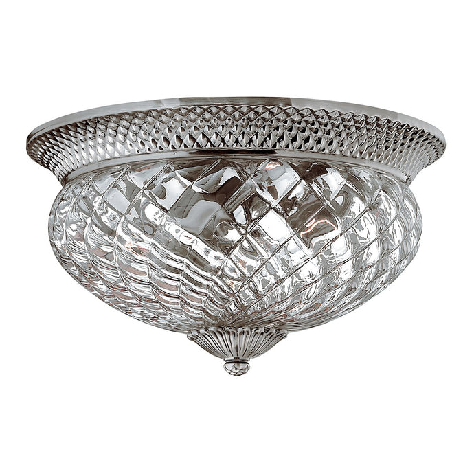 Hinkley HK-PLANT-F-L-PL Plantation 3 Light Large Flush - Polished Antique Nickel