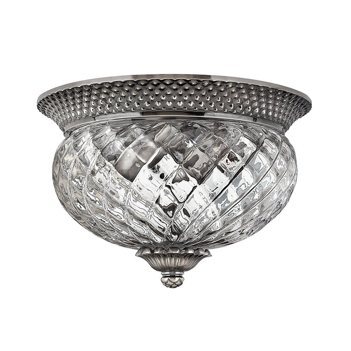 Hinkley HK-PLANT-F-S-PL Plantation 2 Light Small Flush - Polished Antique Nickel