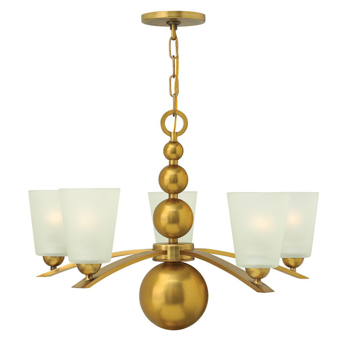 Hinkley HK-ZELDA5-VS Zelda 5 Light Chandelier - Vintage Brass