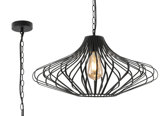 C-Lighting Hoo Pendant, 1 x E27, Matt Black - 28625