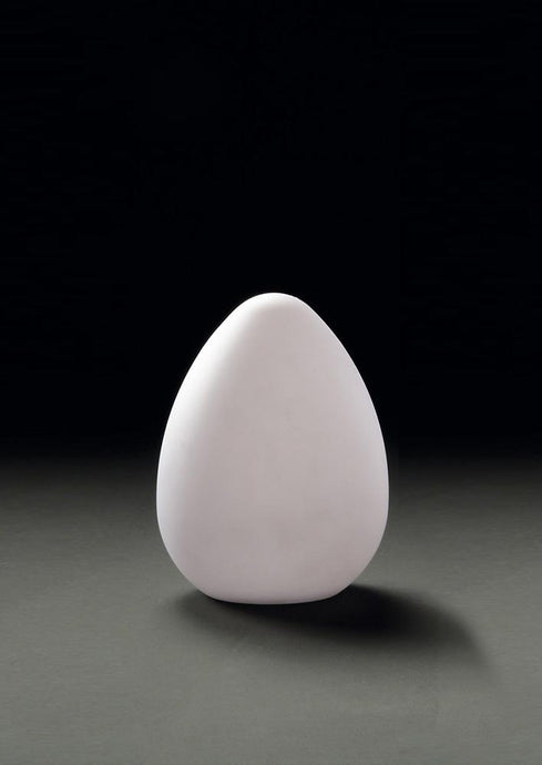 Mantra M1328 Huevo Egg Table Lamp 1 Light E27 Outdoor IP65, Opal White