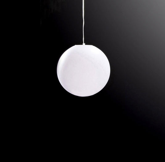 Mantra M1397 Huevo Ball Pendant 1 Light E27 Small Outdoor IP44, Opal White