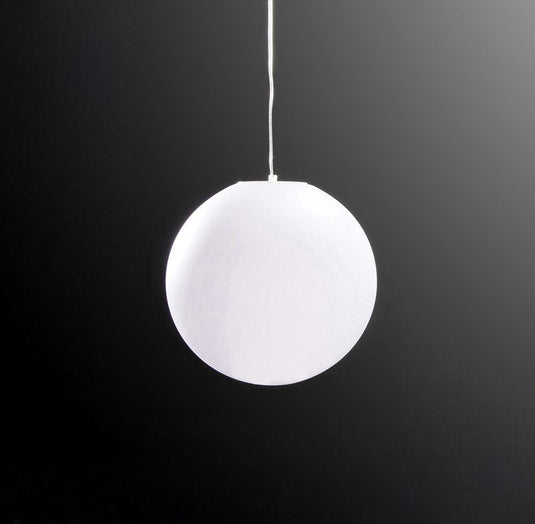 Mantra M1398 Huevo Ball Pendant 1 Light E27 Medium Outdoor IP44, Opal White