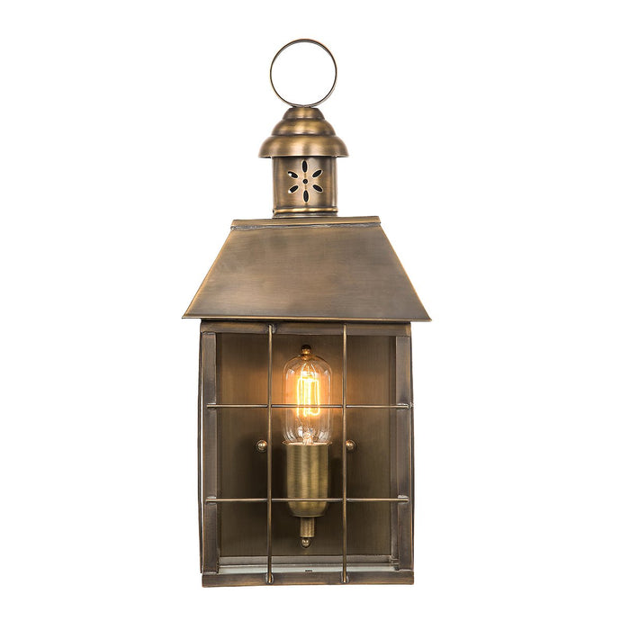 Elstead Lighting HYDE-PARK-BR Hyde Park 1 Light Wall Lantern - Brass