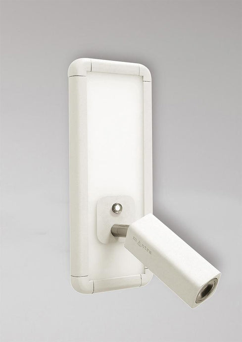 Mantra M5257 Ibiza Wall Lamp Single Head With Backlit Light 10W LED White 4000K, 700lm,, 3yrs Warranty