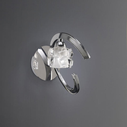 Mantra M1845/S Ice Wall Lamp Switched 1 Light G9 ECO, Polished Chrome