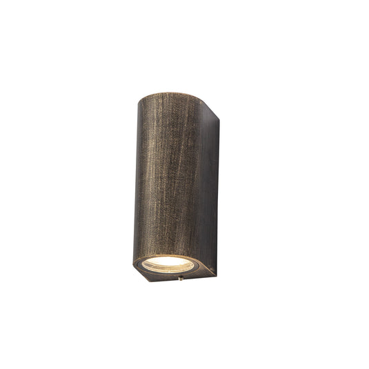 C-Lighting Ida Curved Wall Lamp, 2 x GU10, IP54, Black/Gold - 28812