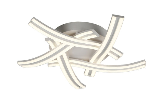 C-Lighting Ide 5 Light Ceiling, 5 x 12W LED, 4000K, 3792lm, White, 3yrs Warranty - 28698