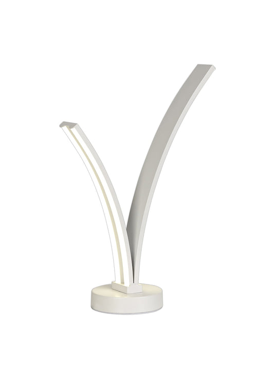 C-Lighting Ide 2 Light Table Lamp Switched, 5W/7W LED, 4000K, 757lm, White, 3yrs Warranty - 28997