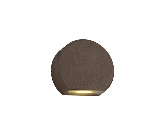 C-Lighting Ightham Wall Lamp, 1 x 3W LED, 3000K, 270lm, IP54, Dark Brown, 3yrs Warranty - 28819