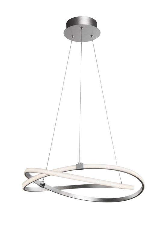 Mantra M5381 Infinity Pendant 60W LED 3000K, 4500lm, Silver/Polished Chrome/White Acrylic, 3yrs Warranty
