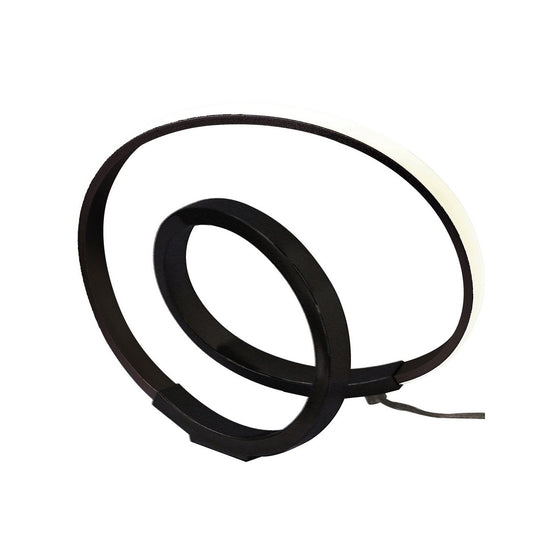 Mantra M5393 Infinity Table Lamp 12W LED 2800K, 1000lm, Brown Oxide/White Acrylic, 3yrs Warranty