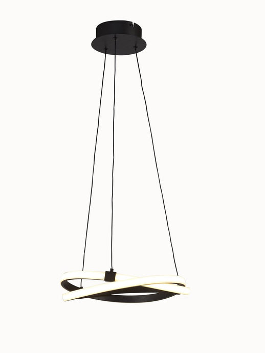 Mantra M5394 Infinity Pendant 30W LED 2800K, 2500lm, Brown Oxide/White Acrylic, 3yrs Warranty